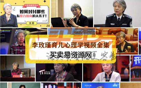 育儿专家李玫瑾讲座全集（含育儿、心理学及各类电视节目资料）
