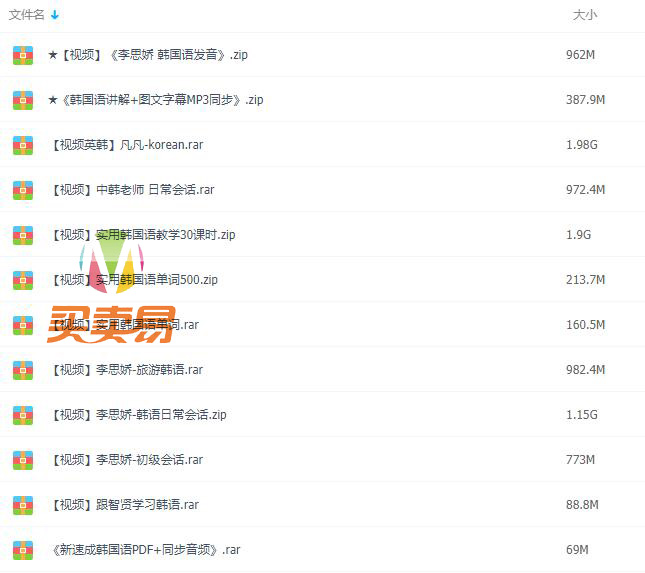 韩语自学教程合集 韩语学习全套资料（从新手到高阶）