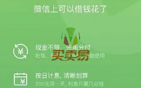 微信版 “花呗” 正式上线了