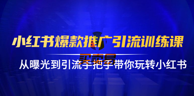 狼叔带你玩小红书爆款推广引流训练课程