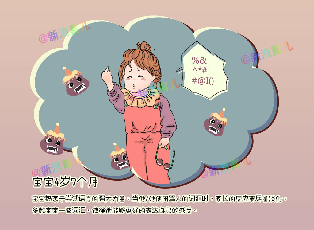 宝宝4岁7-12个月发展
